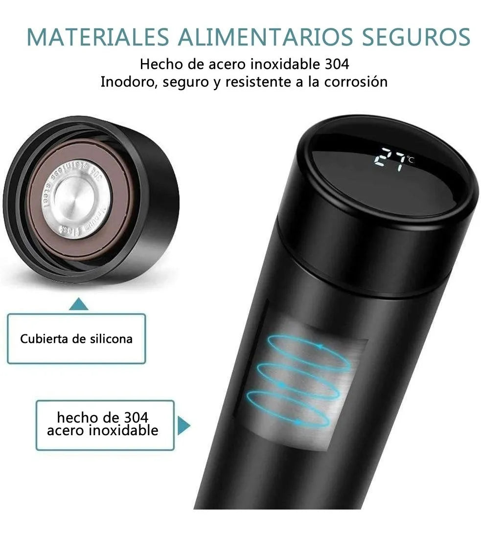 ✨Termo Digital Inteligente 500 ml - LuNova Thermo® + Filtro de té✨