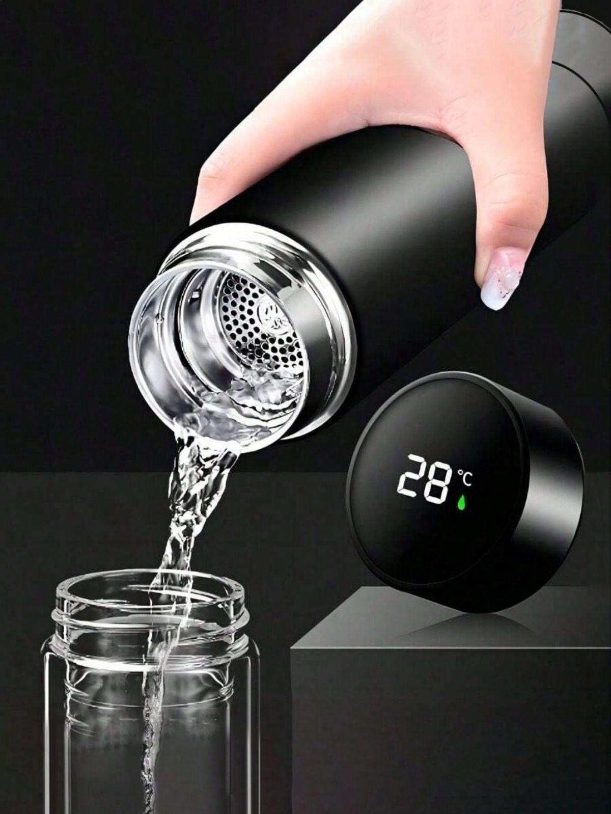 ✨Termo Digital Inteligente 500 ml - LuNova Thermo® + Filtro de té✨